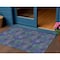 Homeroots 3' X 5' Purple Lavender And Green Polka Dot Washable Indoor Outdoor Area Rug 614695 - alternate 1