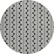 Homeroots 8' Black And Ivory Round Ogee Washable Indoor Outdoor Area Rug 601532 - alternate 8