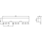 Siemens 3-phase busbars Modular spacing 55 mm for 3 switches and accessories Fork 3RV1915-2BB - alternate 3