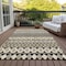 Homeroots 5' X 8' Charcoal Gray And Gold Quatrefoil Washable Indoor Outdoor Area Rug 583211 - alternate 7