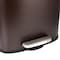 Elama 3Pc 8 Gallon and 1.3 Gallon Stainless Steel Step Trash Bin Set with Slow Close in Matte Bronze EL-H8-30L-3 - alternate 8