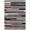 Homeroots 3' X 5' Gray Black And Red Striped Washable Indoor Outdoor Area Rug 613272 - alternate 7