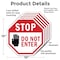 Signmission Stop Do Not Enter, 10 inch X 10 inch, Aluminum Metal Signs, 5PK OC-A-5Pack-10-46 - alternate 5