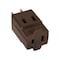 Eaton Wiring Devices Plug Adapter, Cube Tap, 1-15R, 0 ft., Brown 4400B-BOX - alternate 2