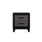 Homeroots 22" Black And Gray Wood Two Drawer Nightstand 564652 - alternate 5