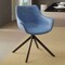 Leisuremod Markley Modern Leather Dining Swival Arm Chair in Light Blue ESCBL-26-BU - alternate 5