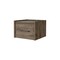Homeroots 10" Brown Wood One Drawer Floating Nightstand 546179 - alternate 1