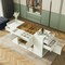 Homeroots 33" White Wood And Glass Six Drawer Island Vanity Dresser 653109 - alternate 8