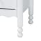 Baxton Studio Hoffman Chest with Scalloped Apron and Turned Legs, White 272-14817-ZORO - alternate 7
