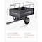 Vevor Steel Dump Cart 17 Cu. Ft 600LB for ATV/UTV Trailer Tow Behind Heavy Duty BTC002E - alternate 7