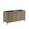 James Martin Vanities Vanity, without top, Walnut Whisper, 59.88 in W x 23.25 in D,  503-V60D-M-WLW - alternate 1