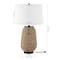 Jonathan Y Chakrii 25" Rustic Bohemian Iron/Rattan LED Table Lamp with Pull-Chain, Oil Rubbed Bronze/Dark Brown JYL4044B - alternate 6