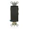 Leviton Decora Plus Rocker Maintained 15A Black 5685-2E - alternate 1