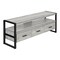 Homeroots 59in Black and Gray Cabinet Enclosed Storage TV Stand 332967 - alternate 8