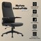 Leisuremod Nexa High Back Swivel Office Chair with Headrest and Nylon Base NO52BLL - alternate 8
