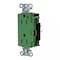 Hubbell Wiring Device-Kellems Straight Blade Receptacle, 5-15R, 15 A, 125V AC, 2 Pole, 3 Wire, Surface Mount, Grounded HBL2172STGN - alternate 1