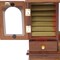 Homeroots Traditional Brown Mini Jewelry Armoire Storage Cabinet 475789 - alternate 4