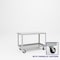 Pucel Heavy Duty Shop Truck, 48 in W x 24 in D x 33.5 in H, Two Shelves, Push Handle, Light Blue 2448-DT-2P - alternate 1