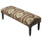 Homeroots 48in Brown Upholstered Wool Southwest Distressed Bench 389204 - alternate 3