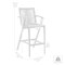Armen Living Brielle Outdoor Light Eucalyptus Wood and Charcoal Rope Counter Height Stool LCBLBACH26 - alternate 6