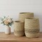 Homeroots Set of Three Natural And Brown Wicker Basket, 3PK 392154 - alternate 6
