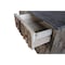 Homeroots 47in Brown Distressed Reclaimed Wood Carved Geometric Six Drawer Buffet Table 606265 - alternate 6