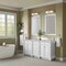 James Martin Vanities Bristol 72" Double Vanity, Bright White, w/ 3 CM Siberian Silestone Top 157-V72-BW-3SFR - alternate 4
