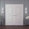 Sartodoors Interior Double Doors 48x84 inches White Solid Core Modern Interior ROYAL9855DD-EMAL-4884 - alternate 1