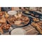 Picnic Time Family Of Brands Baltimore Ravens - Lazy Susan Serving Tray, (Fire Acacia Wood) 827-18-513-033-2 - alternate 2