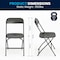 Flash Furniture Hercules Series Plastic Folding Chair Black - 10 LB Weight Capacity Comfortable Event Chair-Lightweight Folding Chair, PK10 10-LE-L-3-BK-GG - alternate 14