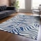 Homeroots 10' X 14' Navy Blue And Ivory Animal Print Washable Indoor Outdoor Area Rug 600635 - alternate 8