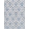 Homeroots 9' X 12' Gray And Denim Blue Medallion Washable Indoor Outdoor Area Rug 587660 - alternate 8