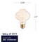 Bulbrite 40-Watt BT27 Incandescent Light Bulb Medium Base (E26) Antique Nostalgic Thread 2200K, 4PK 861230 - alternate 7