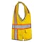 Dome75 Hi-Vis Safety Vest SM/MD Class Non-ANSI/Enhanced Visibility , Zipper 6 Pockets, 2 Mic Tab DV2183 - alternate 4