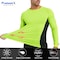 Protectx Long Sleeve T-Shirt, 92% Polyester, 8% Spandex, Green, Black, S, 2 PK HV-LTT145-GNBK-S-02 - alternate 5