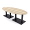 Skutchi Designs Oval Conference Table With Power Unit, 48 in W, 96 in L, Brown HAR-OVL-48X96-DOU.BK-K525-NA - alternate 1