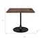 Homeroots 35" Square Steel Pedestal Base Dining Table 386248 - alternate 7