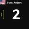 Aacc Self-Adhesive Vinyl Number: 2, Size: 10 cm. Color: White Font: Anders, 12PK AACC-Anders-N2-White-M10x12 - alternate 1