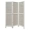 Homeroots 67" White Wood Folding Three Panel Screen Room Divider 274707 - alternate 4