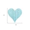 Homeroots 18" Turquoise Reclaimed Wood Heart Wall Decor 384906 - alternate 3