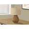 Homeroots 22" Brown Rattan Geometric Table Lamp With Beige Drum Shade 545814 - alternate 7