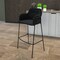 Leisuremod Axis Ergonomic Velvet/Polyester/Leather Bar Stool with Powder-Coated Steel AC29BL - alternate 6