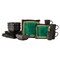 Homeroots Green and Black Sixteen Piece Square Abstract Ceramic Service For Four Dinnerware Set 534531 - alternate 6