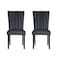 Homeroots Set of Two Black Upholstered Velvet Dining Side Chairs 564883 - alternate 5