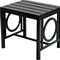 Homeroots 16" Black Aluminum Geo Slat Outdoor Side Table 606434 - alternate 7