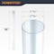 Powertec Clear PVC Pipe 4 in. x 36 in. Long, 4PK Plastic Tubing and 10PK Pipe Straps with Anchors & Screws 70470N - alternate 3