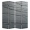 Homeroots 84" Gray Canvas Folding Four Panel Screen Room Divider 274662 - alternate 7