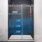 Anzzi 48in Reversible Frameless Sliding Deco-Glass Shower Door w/ Soft-Close System Brushed Nickel Finish SD-AZ20-01BN - alternate 11