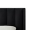 Homeroots Black Solid Wood Queen Tufted Upholstered Velvet Bed Frame 544850 - alternate 8