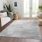 Homeroots 5' X 8' Silver Gray And Ivory Abstract Washable Indoor Outdoor Area Rug 582225 - alternate 7